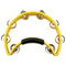 yellow crescent-shaped tambourine