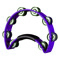 purple Rhythm Tech crescent-shaped tambourine