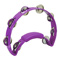 purple crescent-shaped tambourine