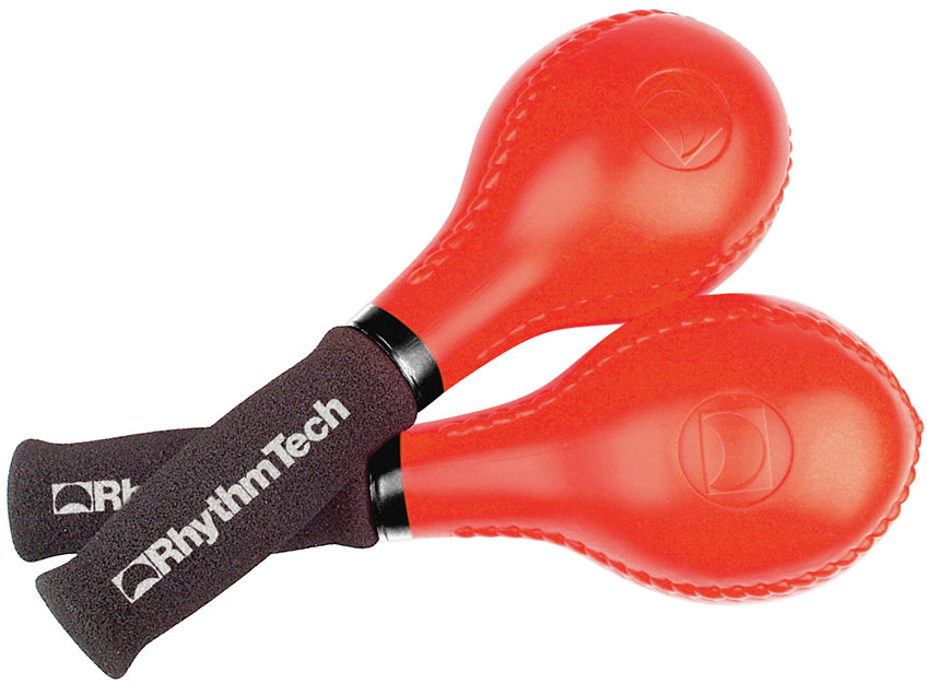 two red Rhythm Tech maracas