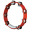 red circular tambourine