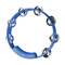 light blue circular tambourine