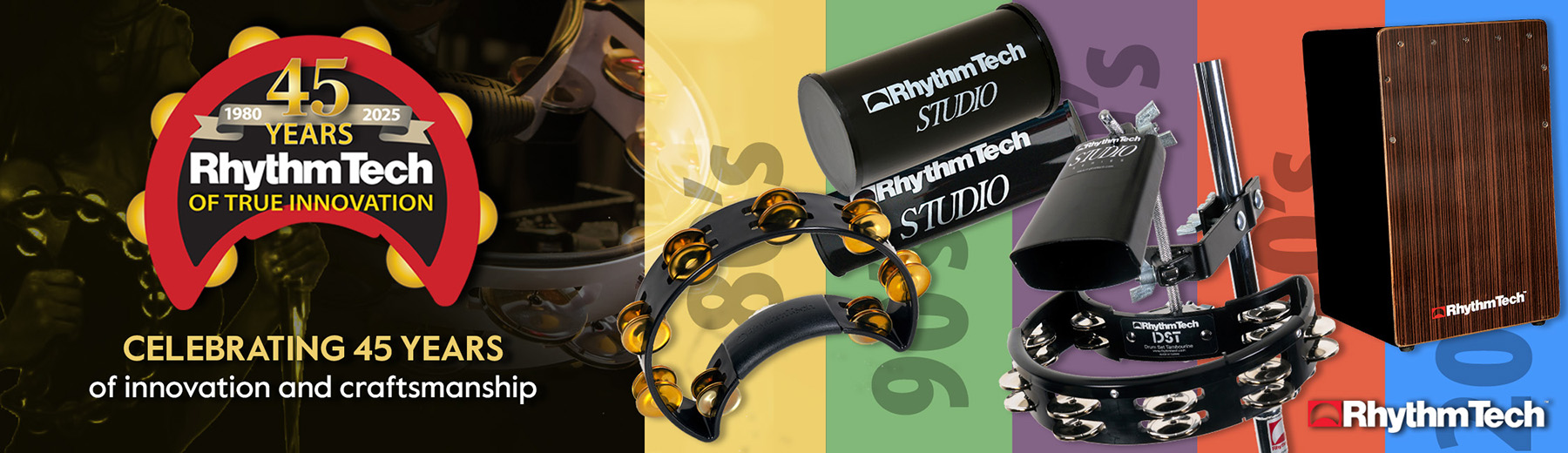 Rhythm Tech celebrates 45 years of legendary percussive history.